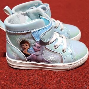 Frozen Kids High-Top Sneakers - Light Blue
